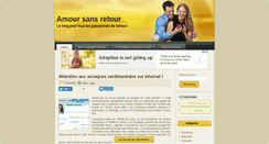Desktop Screenshot of amour-sans-retour.com